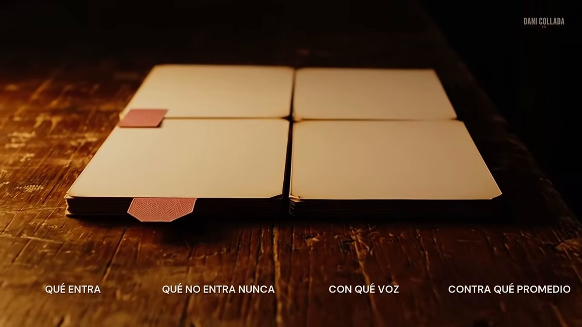 Lo que no entra nunca: una biblia se escribe en negativo: fotograma del vídeo